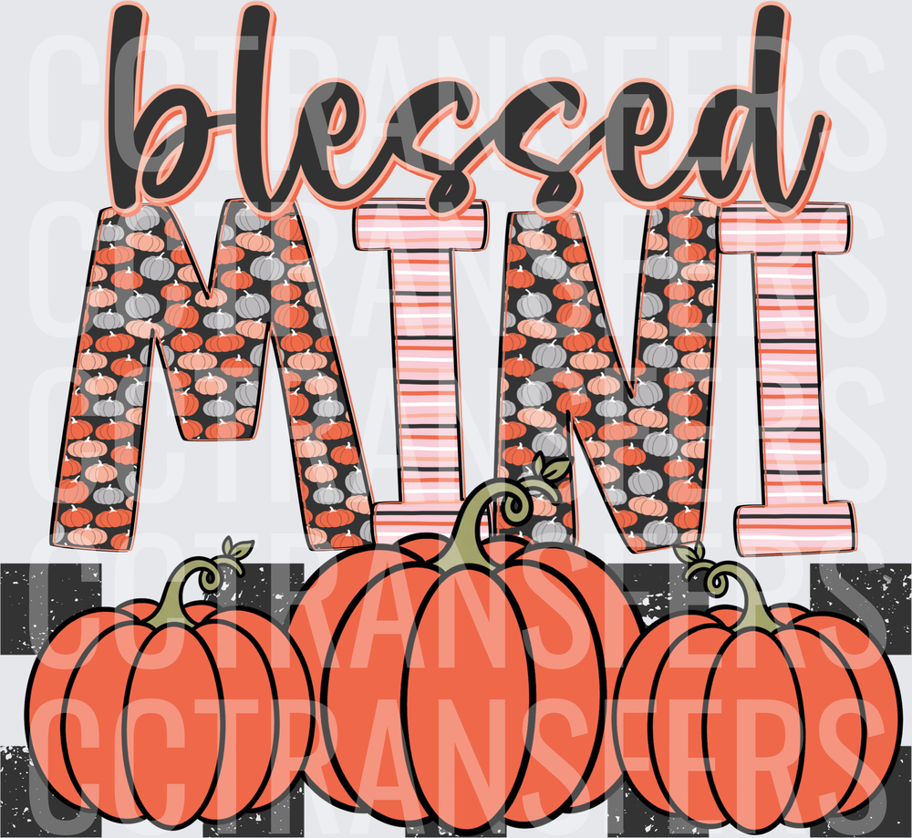 Blessed Mini Fall Pumpkin Patch Autumn Harvest (DTF)