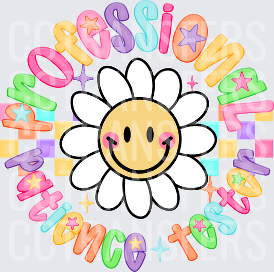 Professional Patience Tester Smiley Daisy Checkered (DTF)