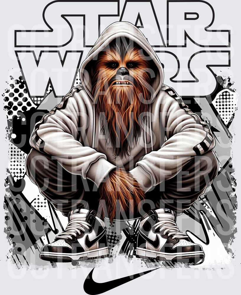 Wookie Streetwear Hoodie Sneakers Drip (DTF)