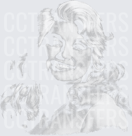 Dolly Halftone Portrait (DTF)