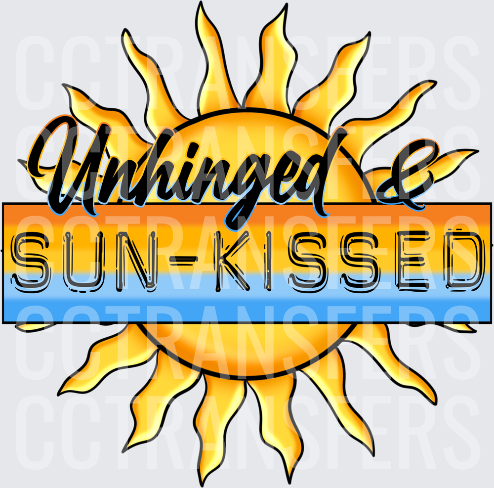 Unhinged & Sun-Kissed Retro Sunset Sun Rays (DTF)