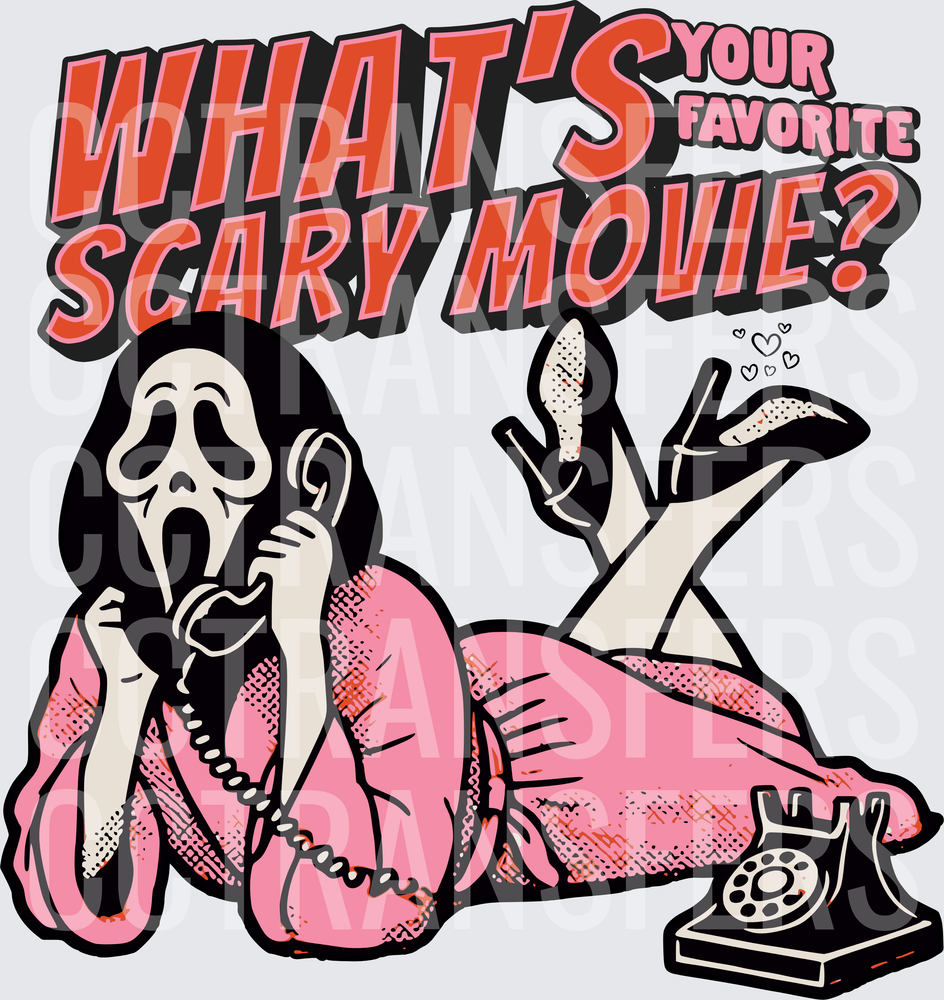 Ghostface Pin-Up What's Your Favorite Scary Movie (DTF)