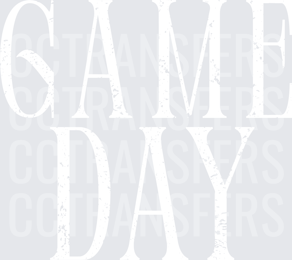 Game Day White Design (DTF)