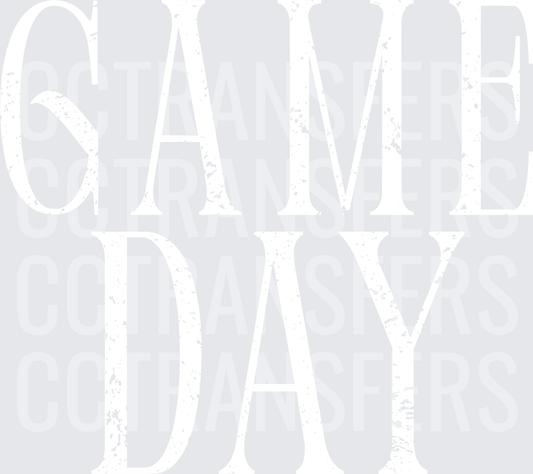 Game Day White Design (DTF)