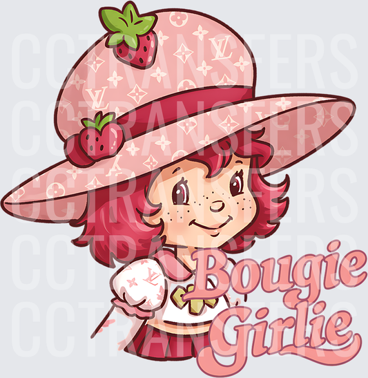 Bougie Girlie Cartoon Girl Luxury Monogram Hat (DTF)