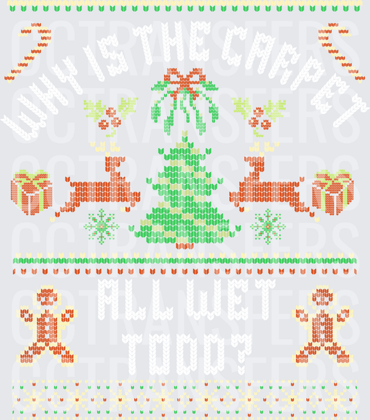 Ugly Sweater Knit Christmas Tree Reindeer Gingerbread (DTF)