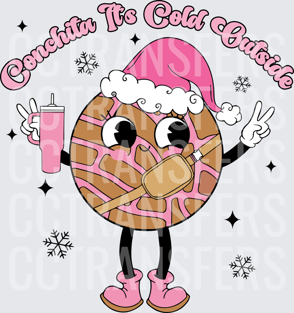 Conchita It's Cold Outside Mexican Sweet Bread Character (DTF)