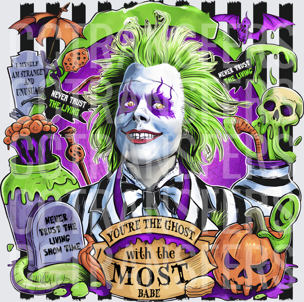 Ghost With The Most Babe Creepy Bio-Exorcist Halloween (DTF)