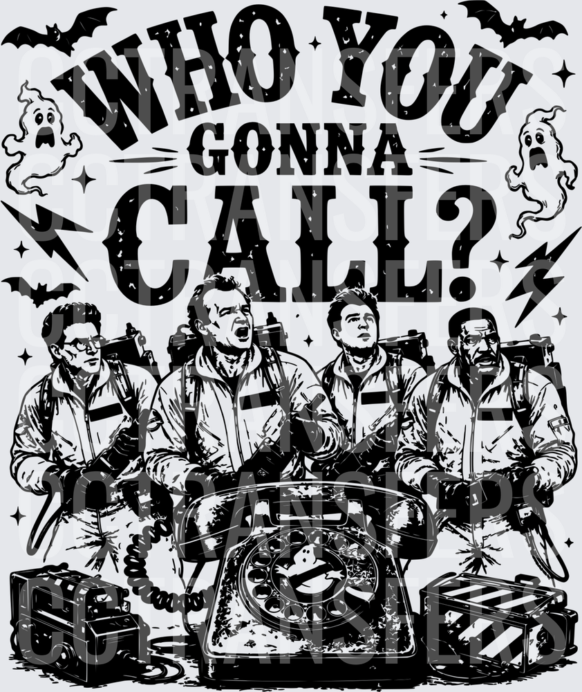 Who You Gonna Call Ghost Hunters Crew Retro Phone (DTF)