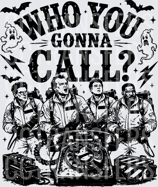 Who You Gonna Call Ghost Hunters Crew Retro Phone (DTF)
