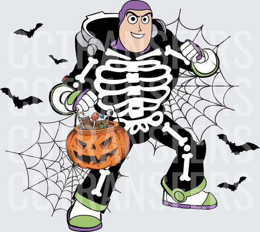 Space Ranger Skeleton Halloween Trick or Treat (DTF)