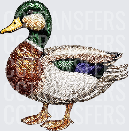 Rhinestone Mosaic Mallard Duck (DTF)
