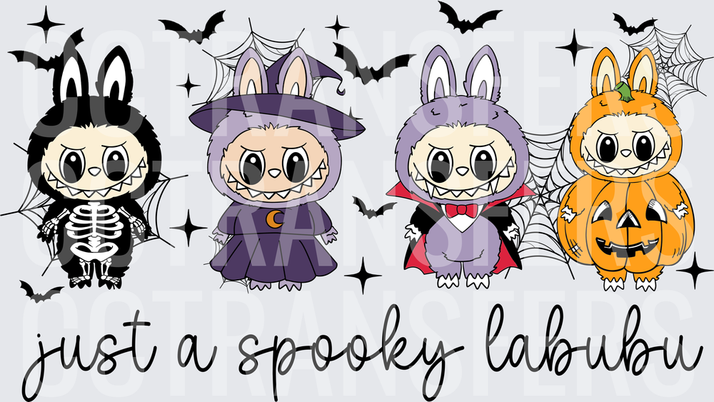 Just A Spooky Labubu Halloween Costumes Cute (DTF)