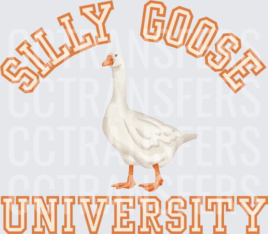 Silly Goose University White Goose Collegiate (DTF)
