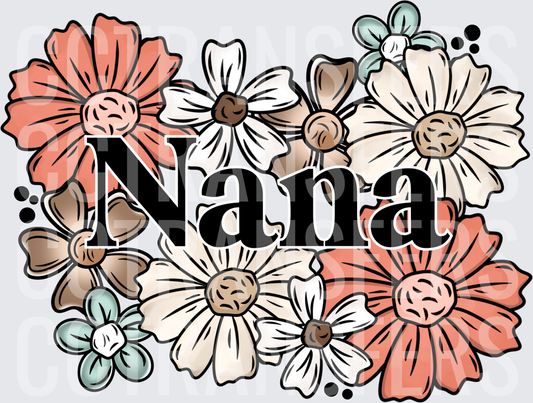Nana Boho Floral Daisy Arrangement (DTF)