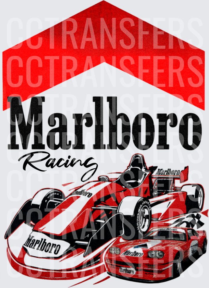 Racing Formula Cars Vintage Graphic DTF