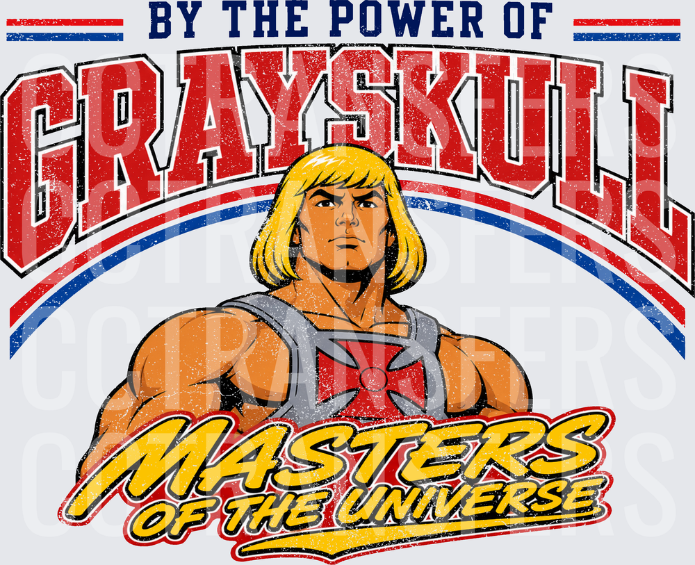 By The Power Of Grayskull Masters Of The Universe Muscular Blonde Hero (DTF)