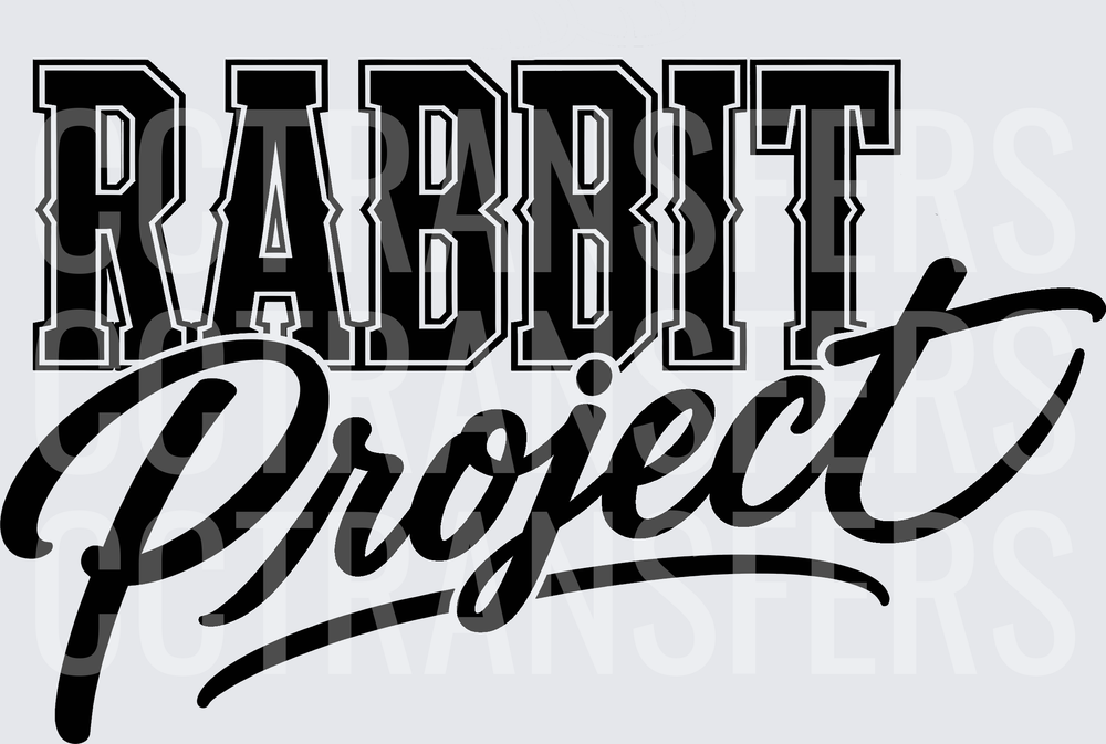 Rabbit Project Bold Varsity Script Lettering (DTF)
