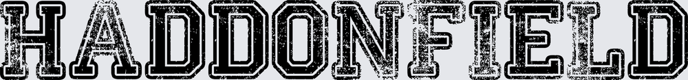 Haddonfield Distressed Collegiate Block Letter Text (DTF)