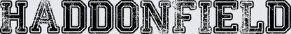 Haddonfield Distressed Collegiate Block Letter Text (DTF)
