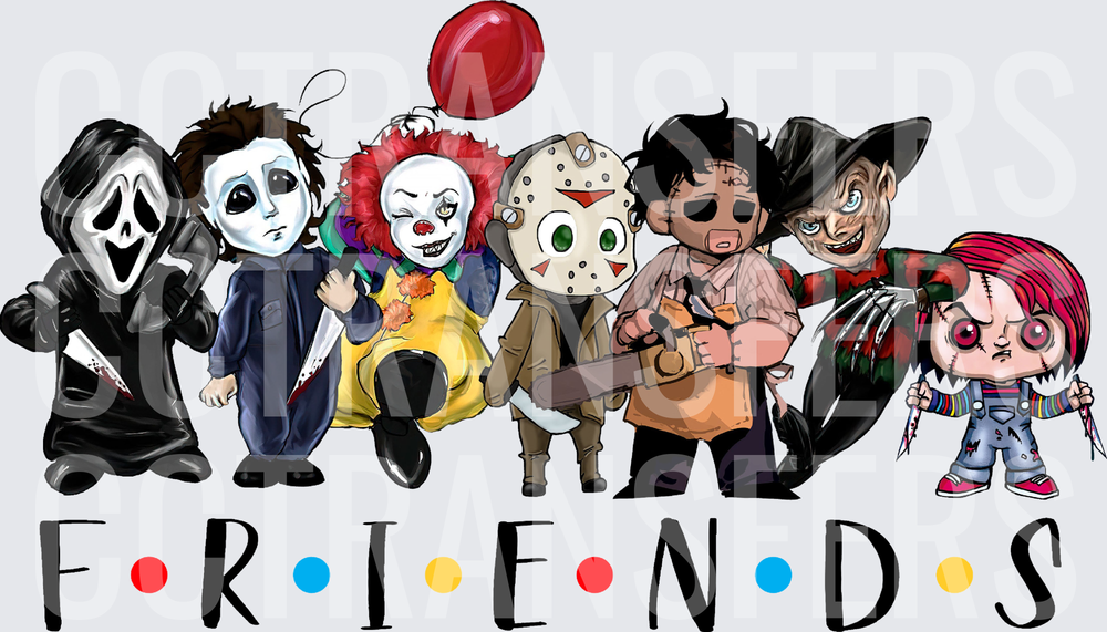 Horror Icon Friends Chibi Group FRIENDS (DTF)