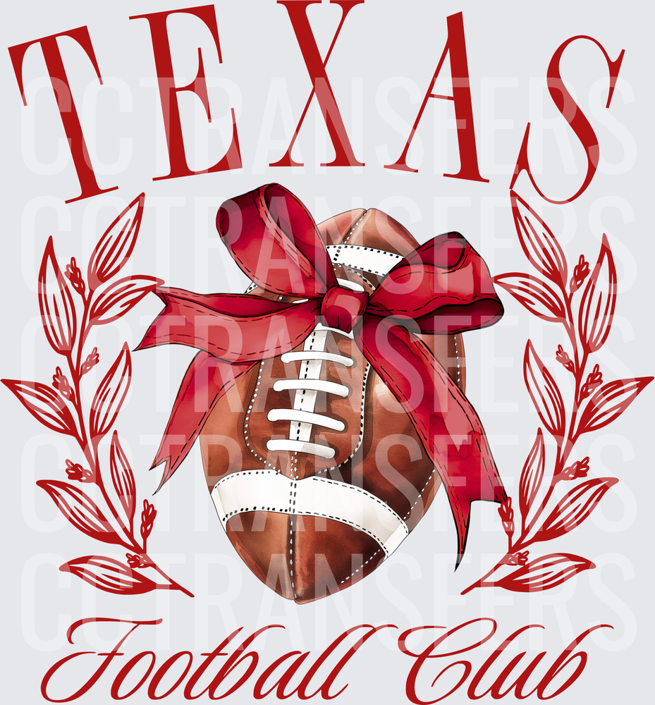 Texas Football Club Red Bow Laurel Wreath (DTF)