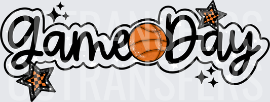 Game Day Basketball Glitter Stars Script (DTF)