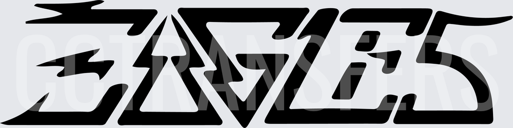 Classic Rock Band Logo Black Bold Lettering (DTF)