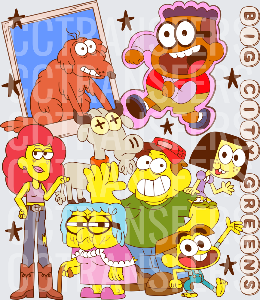 Big City Greens Cartoon Character Group (DTF)