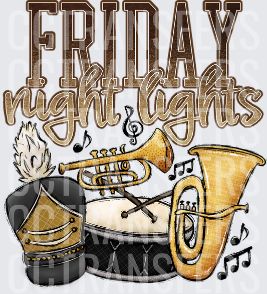 Friday Night Lights Marching Band Instruments (DTF)