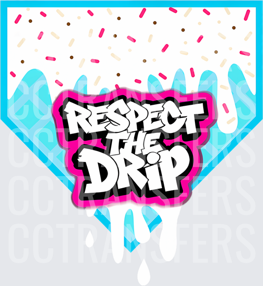47 Baseball Drip Boys Ice Cream Drip Homeplate Respect The Drip T-Shirt