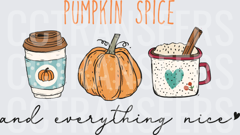 Pumpkin Spice and Everything Nice Fall Trio (DTF)