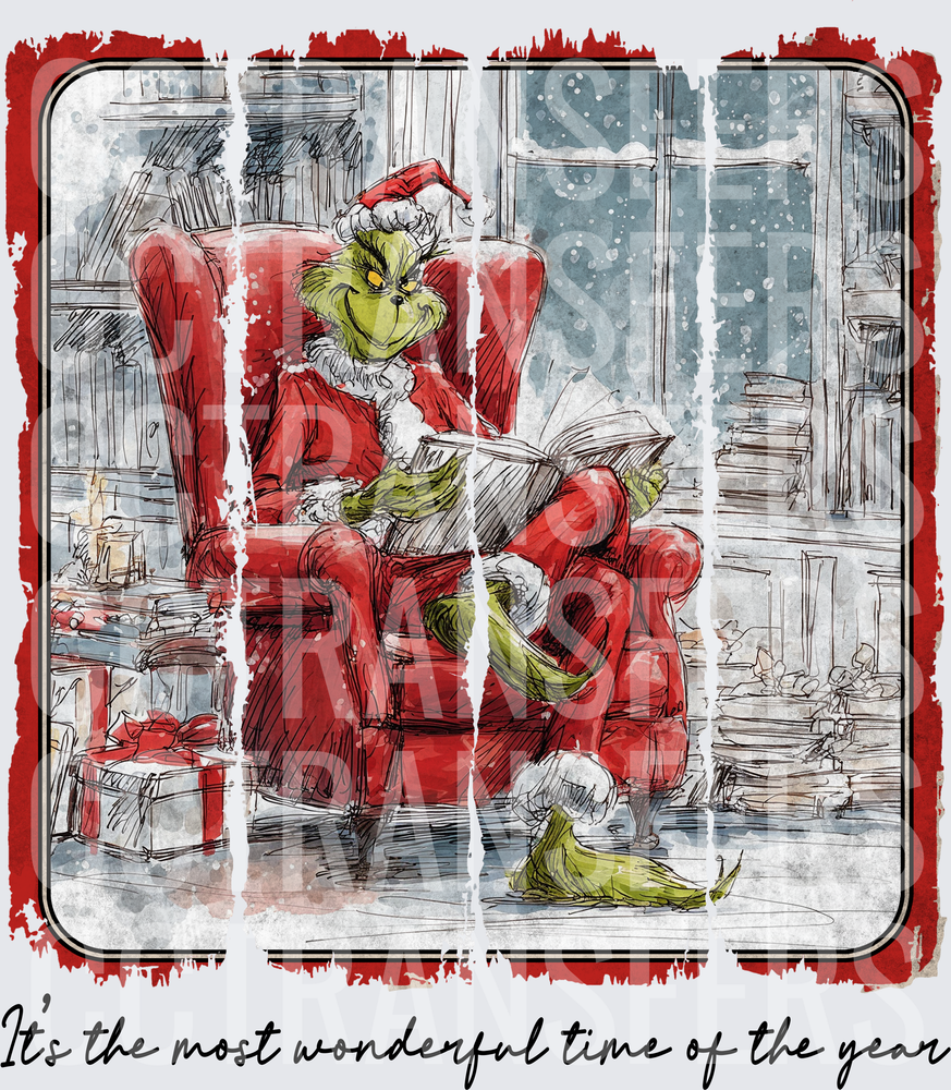 G-Man Reading Chair Most Wonderful Time of the Year (DTF)