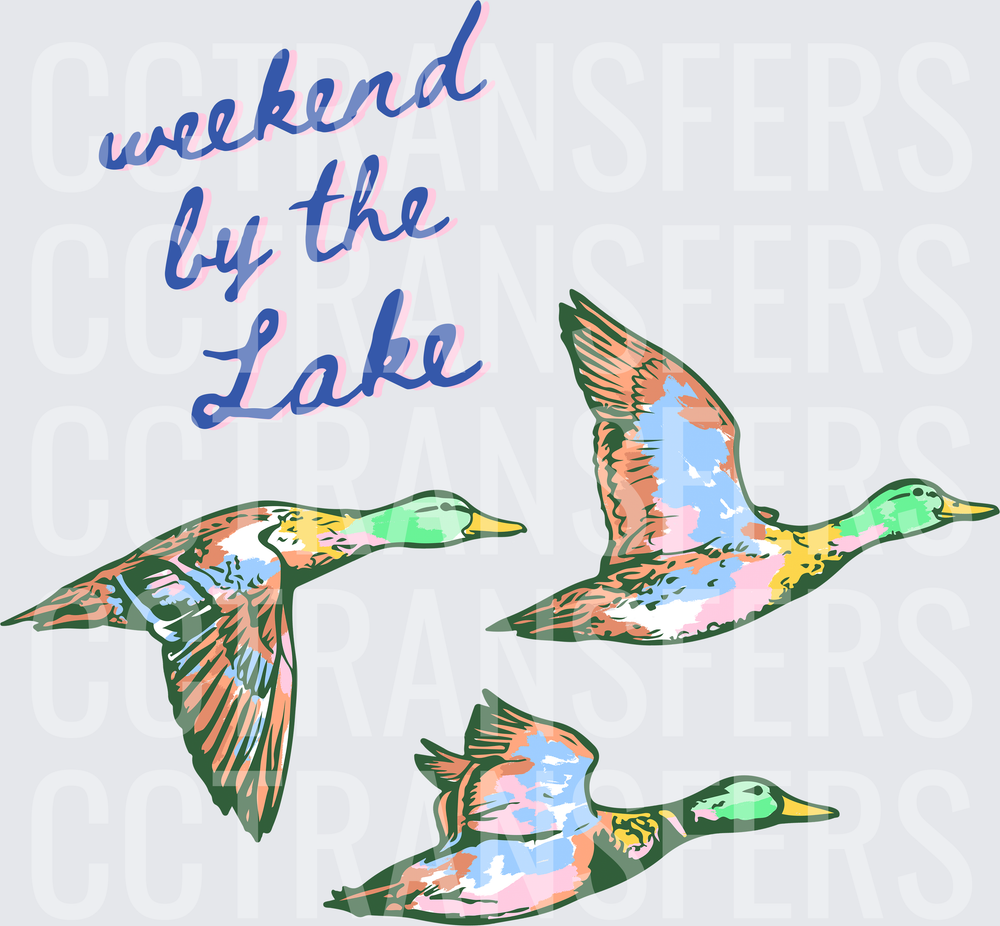Weekend by the Lake Flying Mallard Ducks (DTF)
