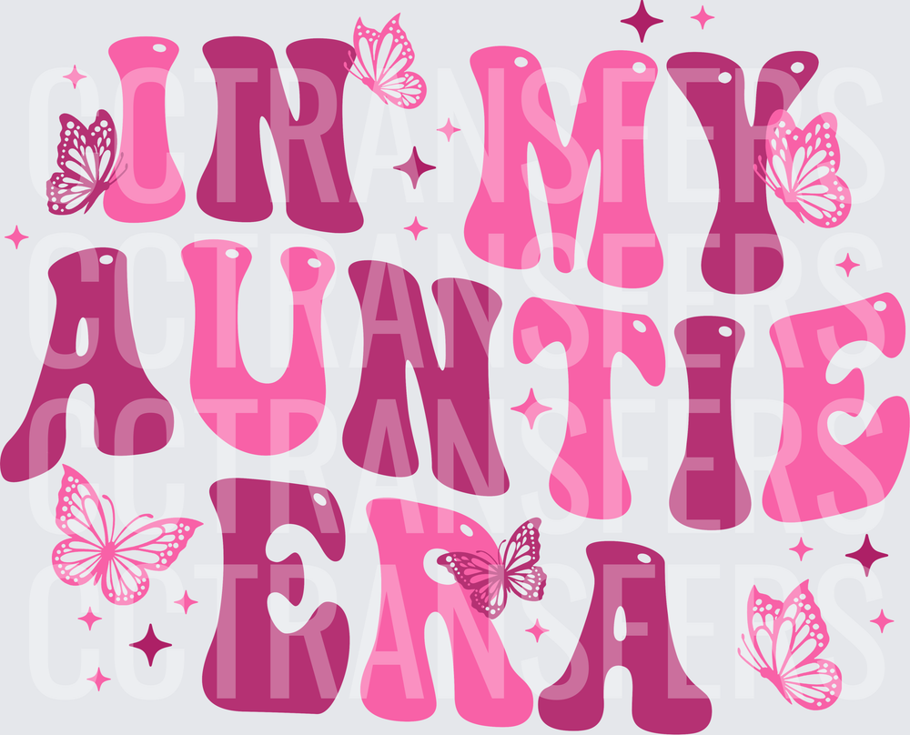 In My Auntie Era Retro Butterfly Sparkle (DTF)