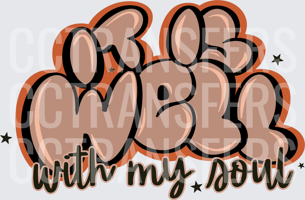 It Is Well With My Soul Bubble Letter Paw Print (DTF)