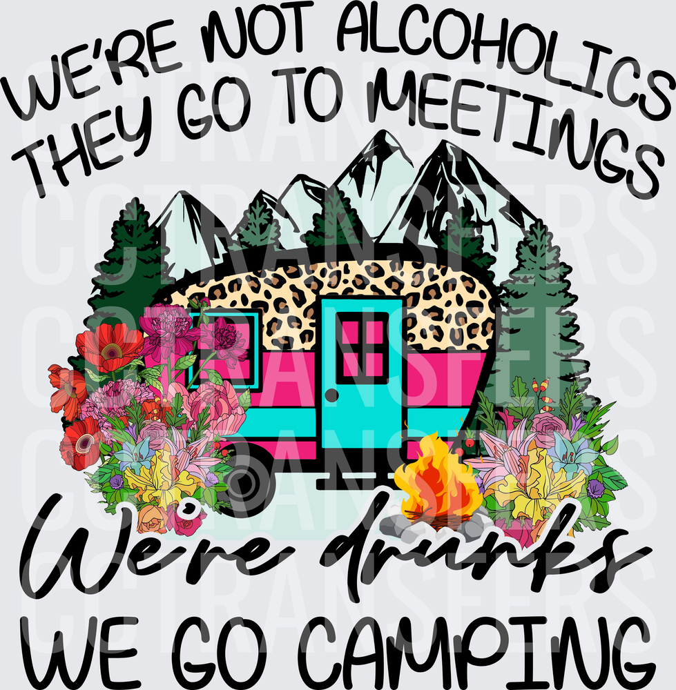 We're Not Alcoholics We're Drunks We Go Camping (DTF)