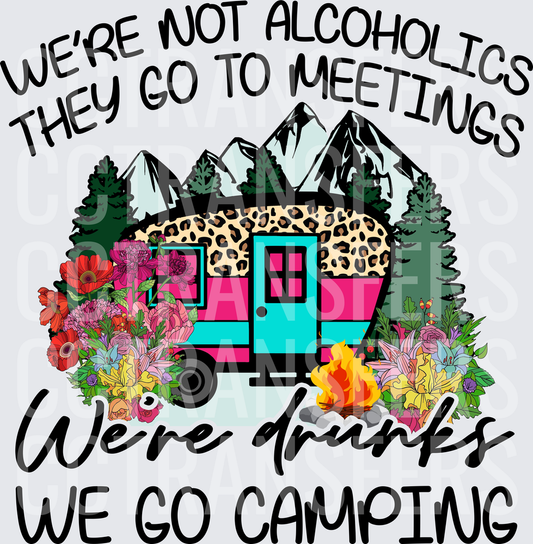 We're Not Alcoholics We're Drunks We Go Camping (DTF)