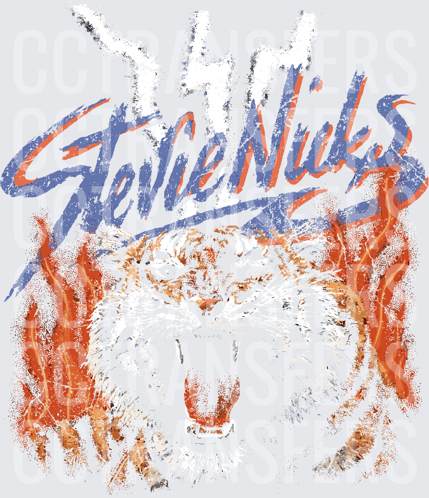 Wolf Face Distressed Graphic (DTF)