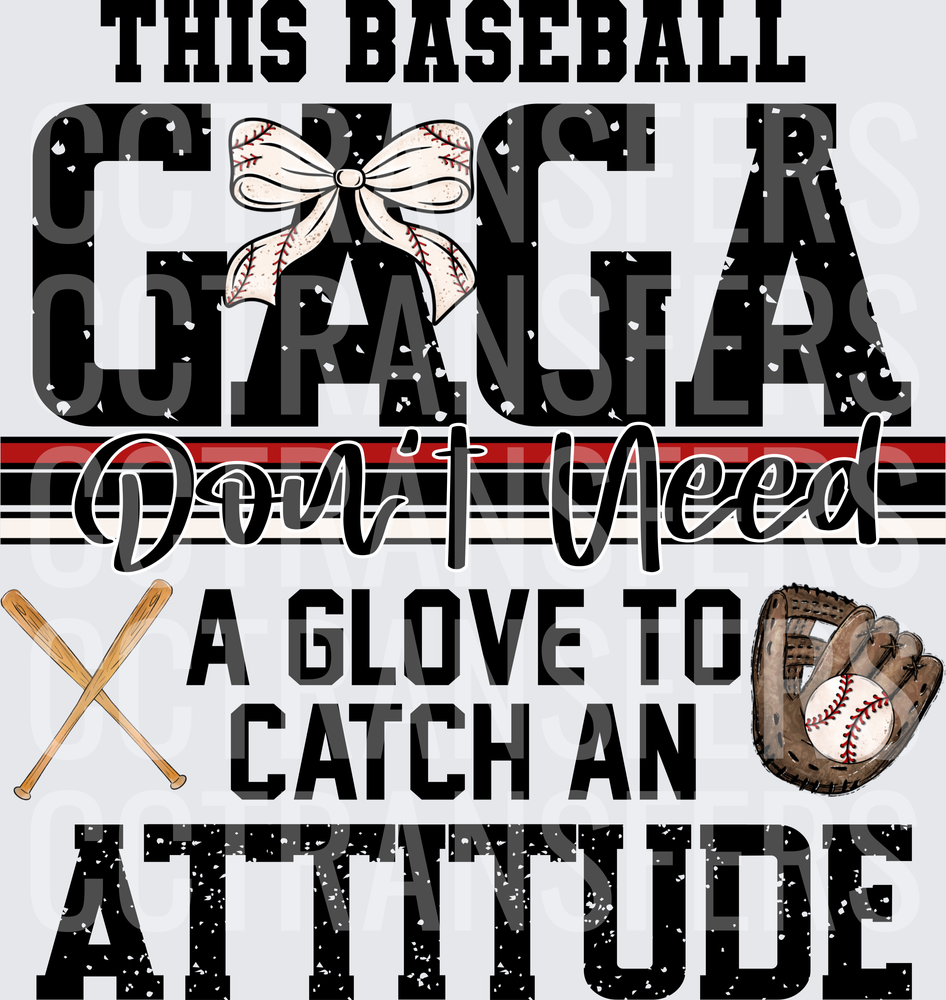 This Baseball Gaga Don't Need A Glove To Catch An Attitude (DTF)