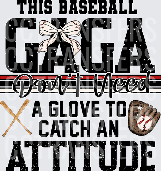 This Baseball Gaga Don't Need A Glove To Catch An Attitude (DTF)