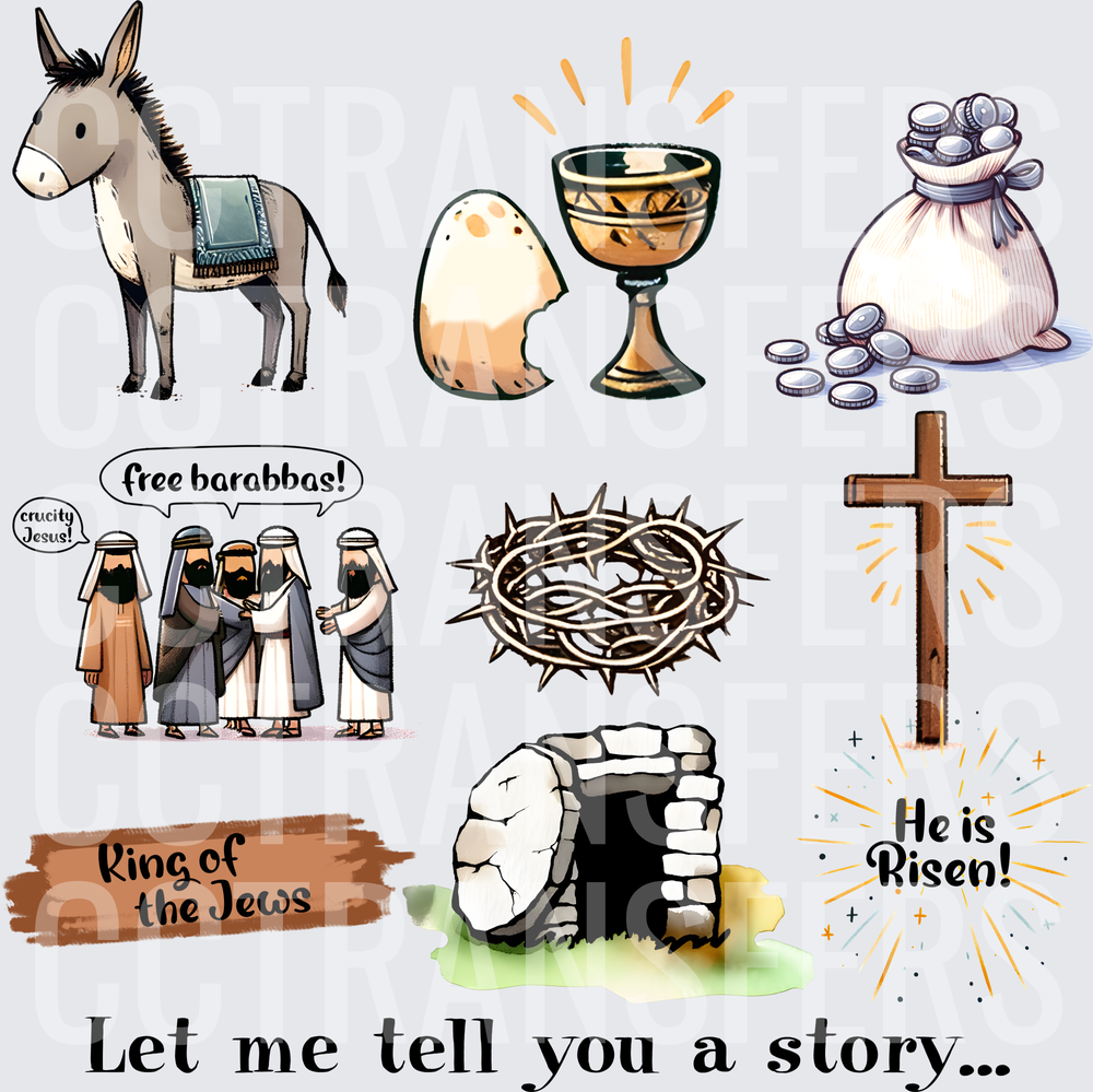 Let Me Tell You A Story Easter Resurrection Icons (DTF)