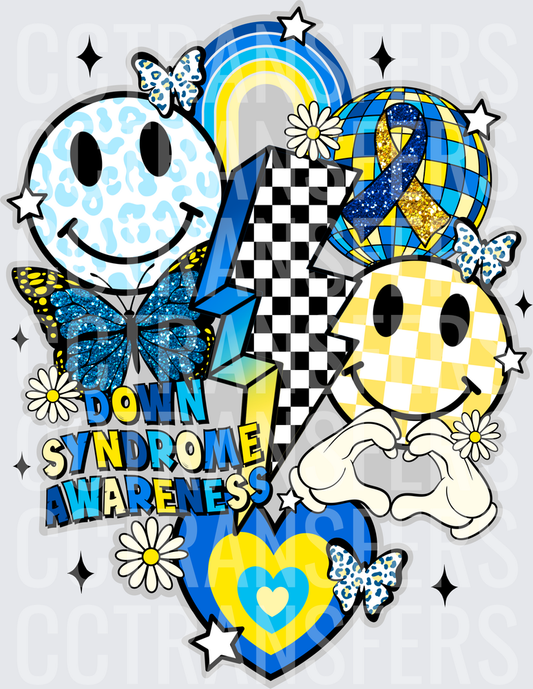Retro Down Syndrome Collage