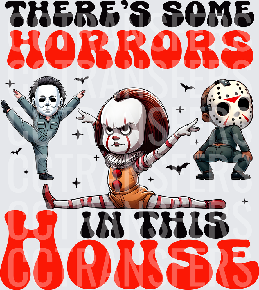 There's Some Horrors In This House Dancing Horror Icons (DTF)