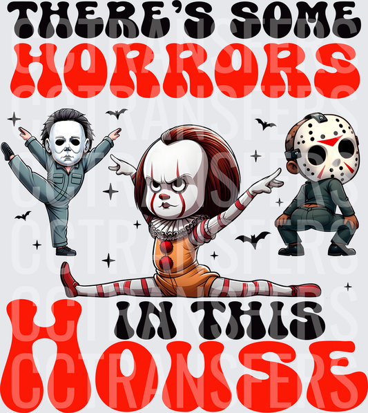 There's Some Horrors In This House Dancing Horror Icons (DTF)
