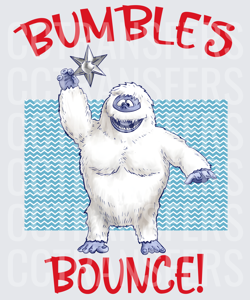 Bumble's Bounce Abominable Snowman Christmas Star (DTF)