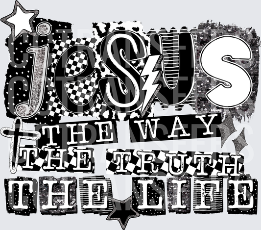 Jesus The Way The Truth The Life Mixed Pattern (DTF)