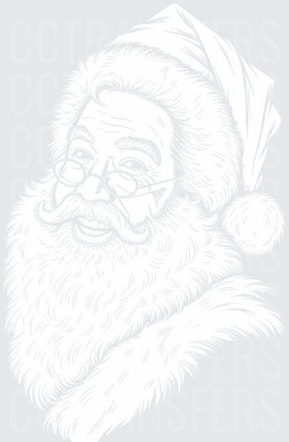 Santa White Design (DTF)