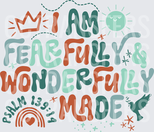 I Am Fearfully & Wonderfully Made Psalm 139:14 (DTF)