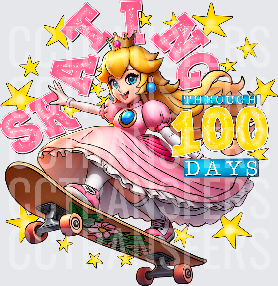 Slaying Through 100 Days Skateboarding Princess (DTF)